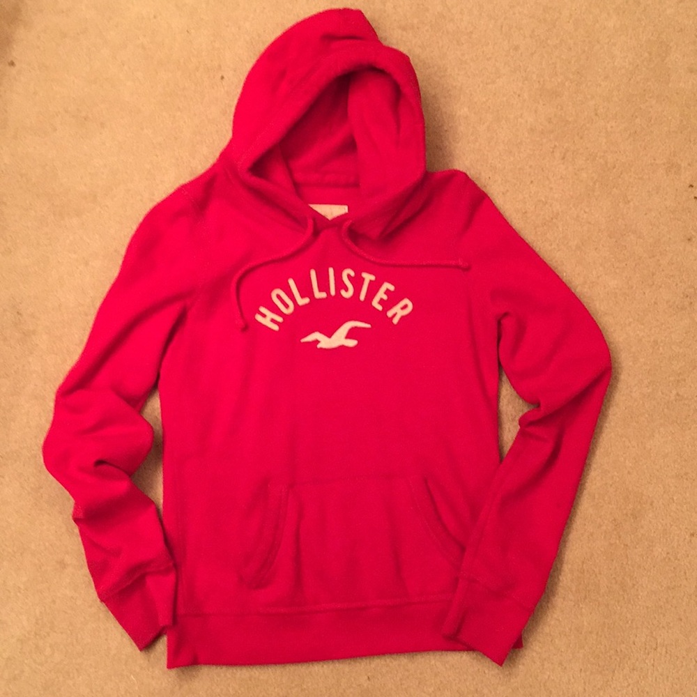 Hollister Red Sweatshirt Junior Size M w/ hood